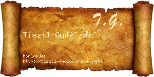 Tisztl Győző névjegykártya